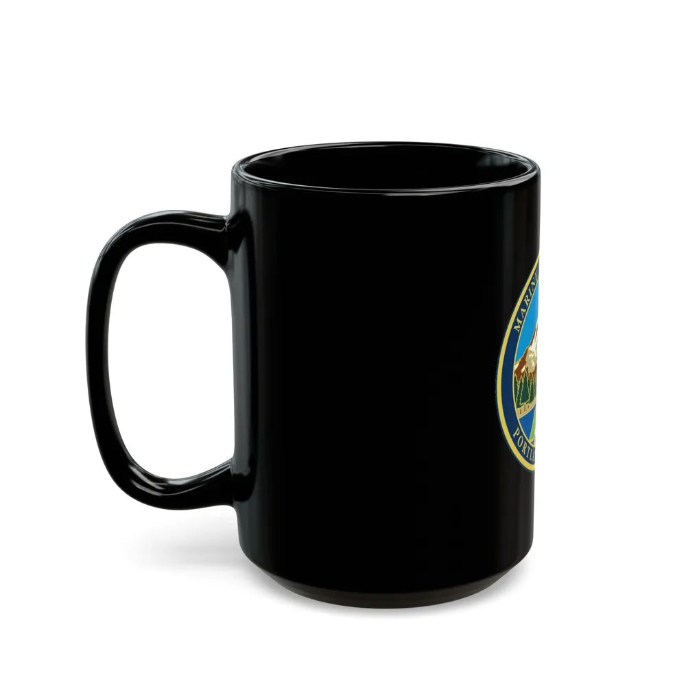 USCG MSU Portland (U.S. Coast Guard) Black Coffee Mug-Go Mug Yourself