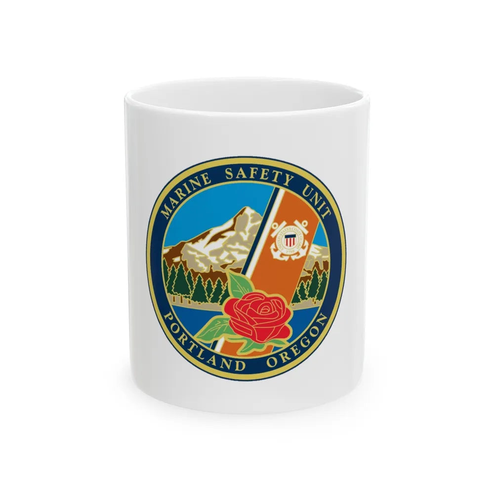 USCG MSU Portland (U.S. Coast Guard) White Coffee Mug-11oz-Go Mug Yourself