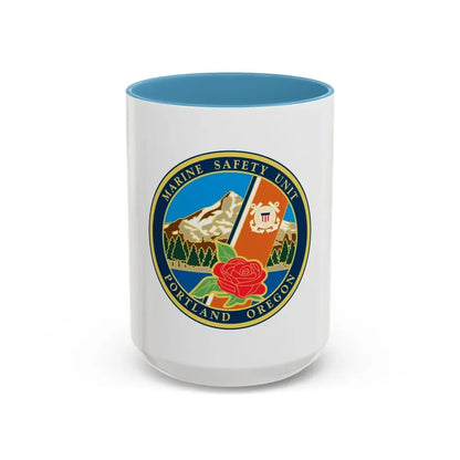 USCG MSU Portland (U.S. Coast Guard) Accent Coffee Mug 15oz Light Blue - Go Mug Yourself
