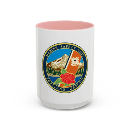 USCG MSU Portland (U.S. Coast Guard) Accent Coffee Mug 15oz Pink - Go Mug Yourself