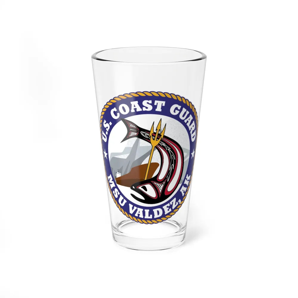 USCG MSU Valdez AK (U.S. Coast Guard) Pint Glass 16oz-16oz-Go Mug Yourself