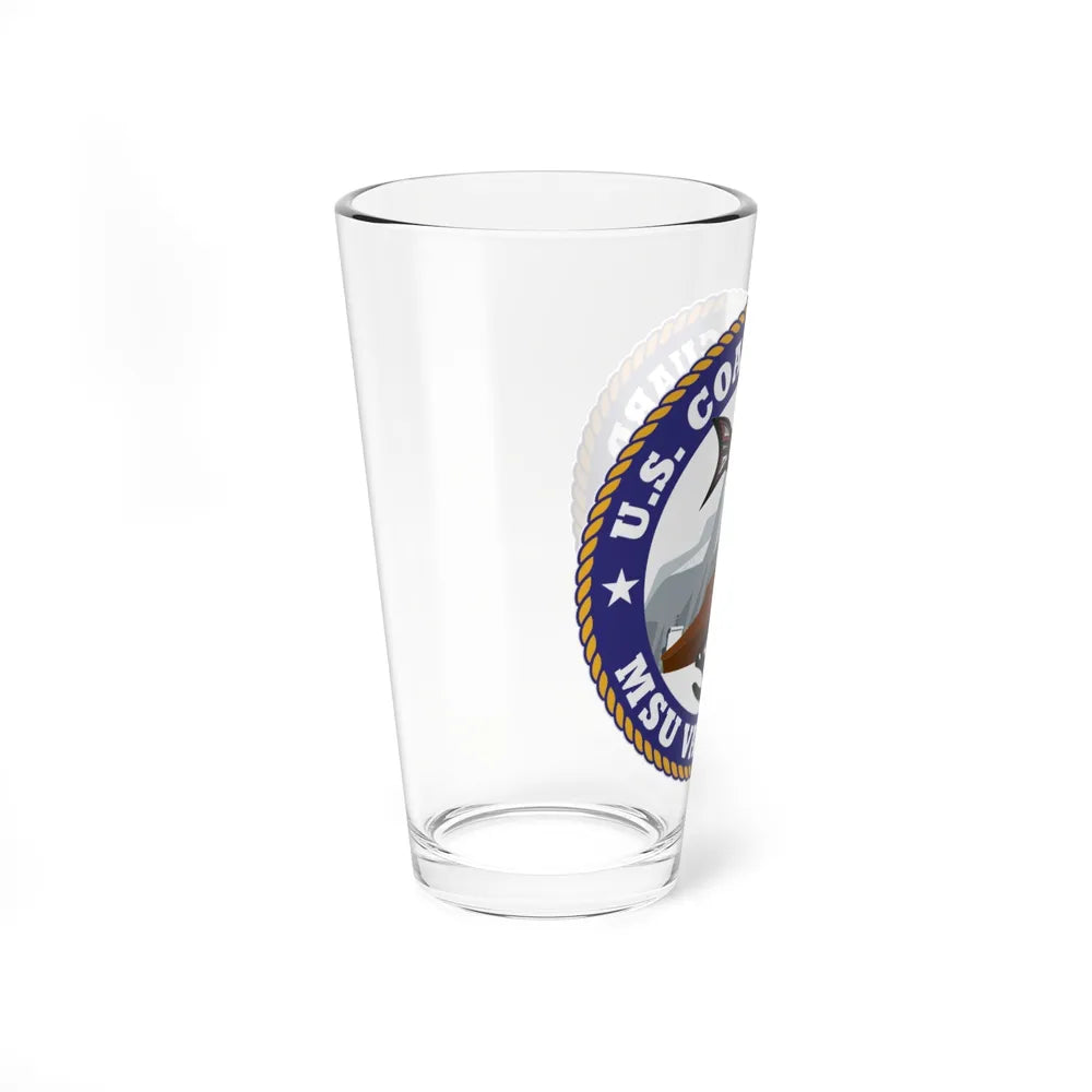 USCG MSU Valdez AK (U.S. Coast Guard) Pint Glass 16oz-Go Mug Yourself