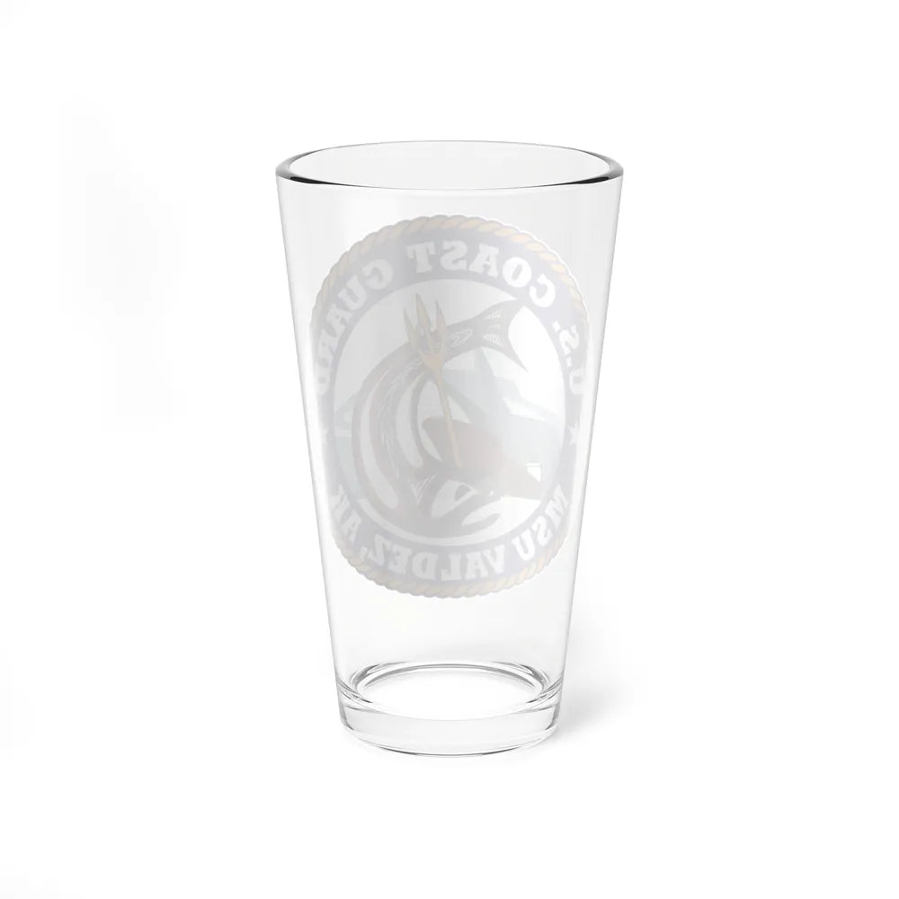 USCG MSU Valdez AK (U.S. Coast Guard) Pint Glass 16oz-Go Mug Yourself