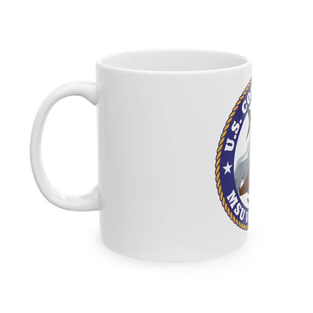 USCG MSU Valdez AK (U.S. Coast Guard) White Coffee Mug-Go Mug Yourself