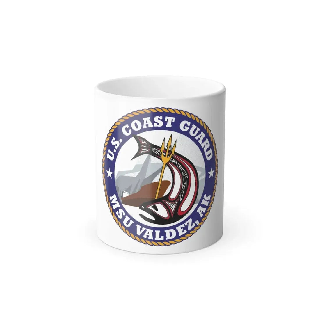 USCG MSU Valdez AK (U.S. Coast Guard) Color Changing Coffee Mug 11oz - Go Mug Yourself
