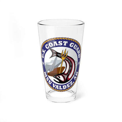 USCG MSU Valdez AK (U.S. Coast Guard) Pint Glass 16oz 16oz - Go Mug Yourself