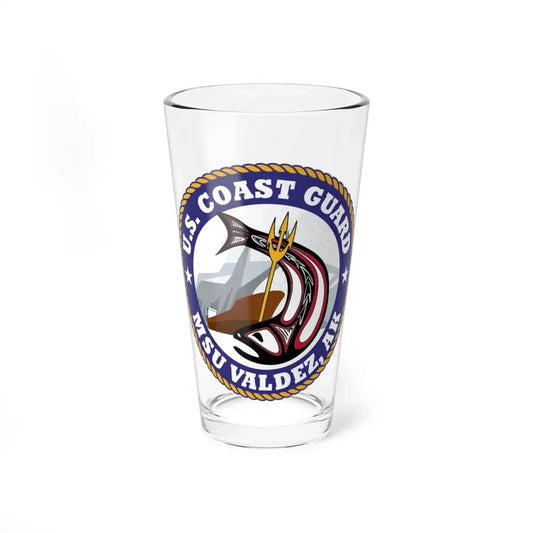 USCG MSU Valdez AK (U.S. Coast Guard) Pint Glass 16oz 16oz - Go Mug Yourself