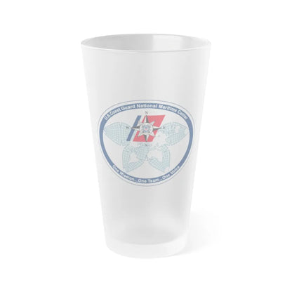 USCG National Matitime Center (U.S. Coast Guard) Frosted Pint Glass 16oz-Go Mug Yourself