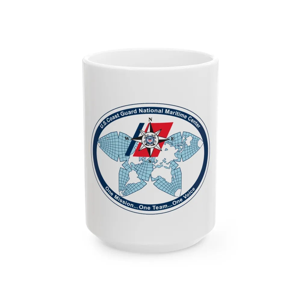 USCG National Matitime Center (U.S. Coast Guard) White Coffee Mug-15oz-Go Mug Yourself