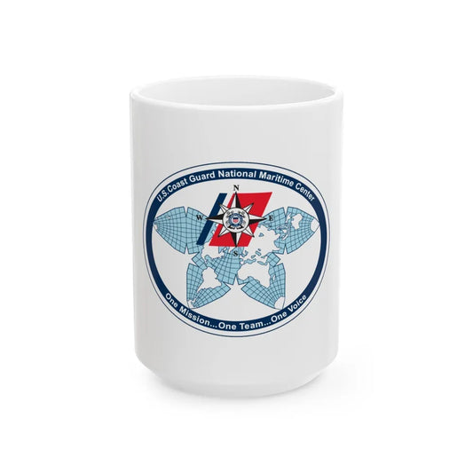 USCG National Matitime Center (U.S. Coast Guard) White Coffee Mug-15oz-Go Mug Yourself