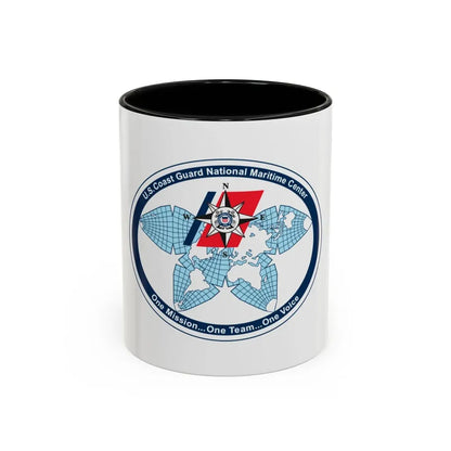 USCG National Matitime Center (U.S. Coast Guard) Accent Coffee Mug 11oz Black - Go Mug Yourself