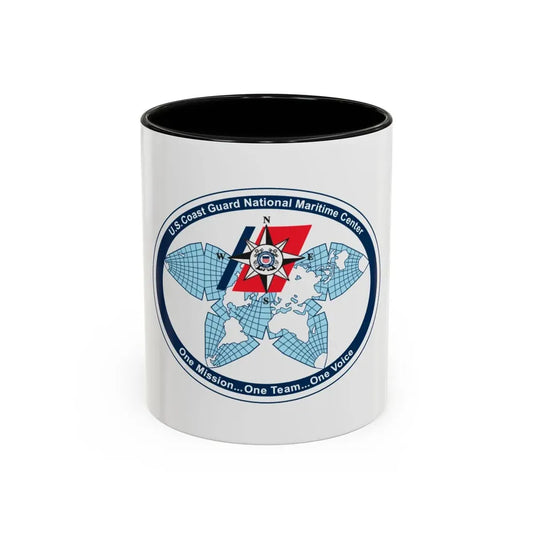 USCG National Matitime Center (U.S. Coast Guard) Accent Coffee Mug 11oz Black - Go Mug Yourself