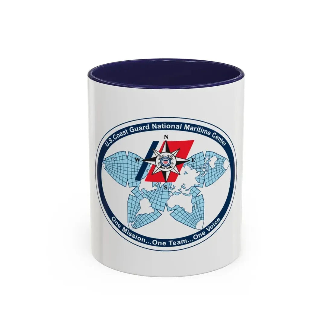 USCG National Matitime Center (U.S. Coast Guard) Accent Coffee Mug 11oz Navy - Go Mug Yourself