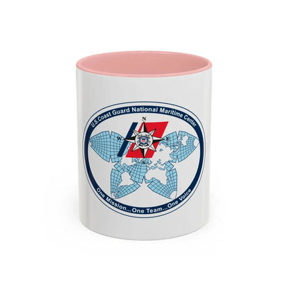 USCG National Matitime Center (U.S. Coast Guard) Accent Coffee Mug 11oz Pink - Go Mug Yourself