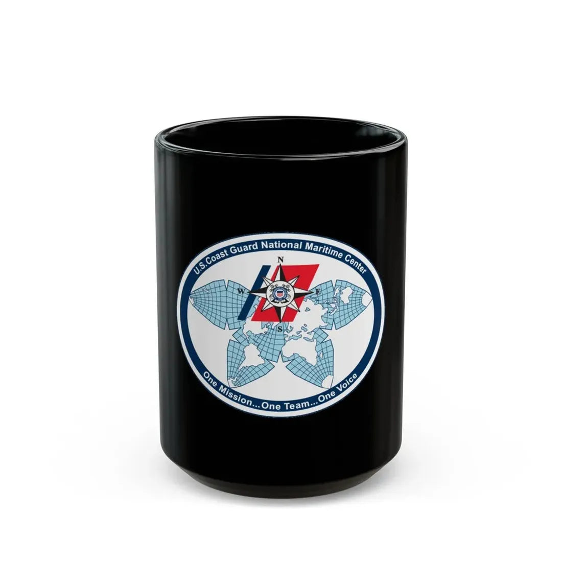 USCG National Matitime Center (U.S. Coast Guard) Black Coffee Mug 15oz - Go Mug Yourself