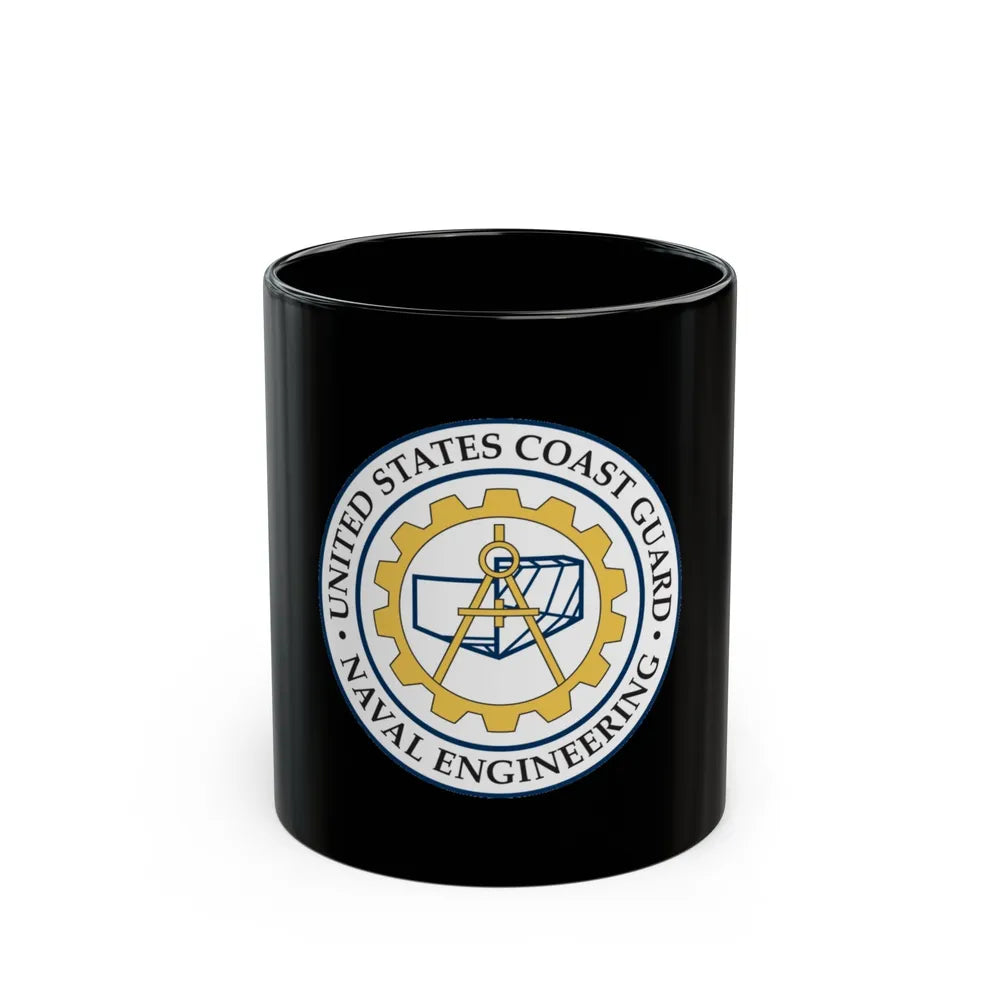 USCG Naval Engineering (U.S. Coast Guard) Black Coffee Mug-11oz-Go Mug Yourself