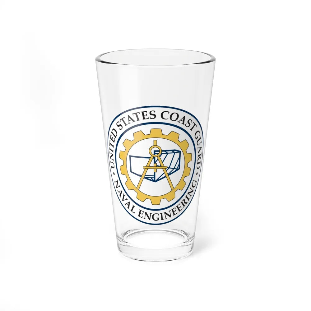 USCG Naval Engineering (U.S. Coast Guard) Pint Glass 16oz-16oz-Go Mug Yourself