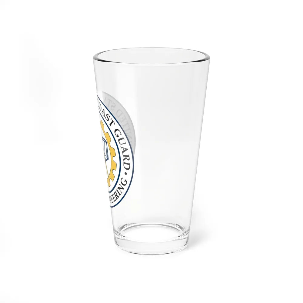 USCG Naval Engineering (U.S. Coast Guard) Pint Glass 16oz-Go Mug Yourself