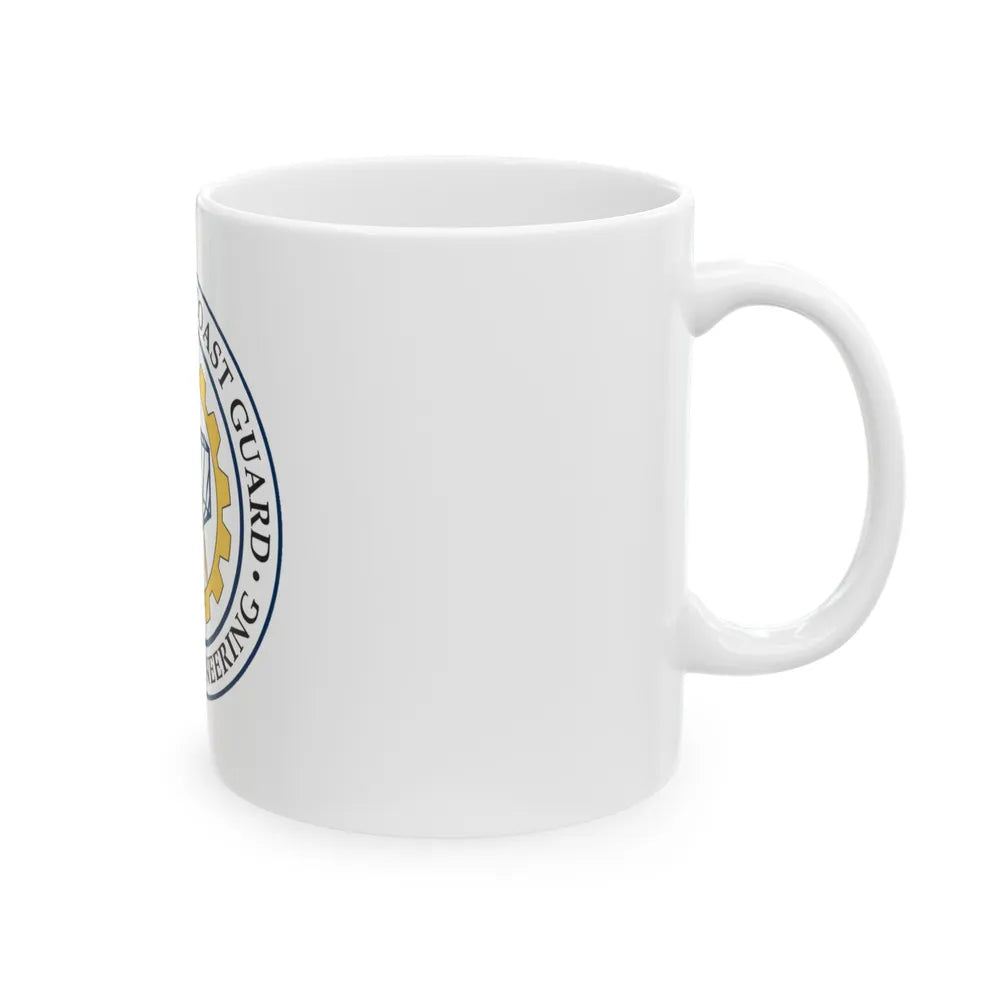 USCG Naval Engineering (U.S. Coast Guard) White Coffee Mug-Go Mug Yourself