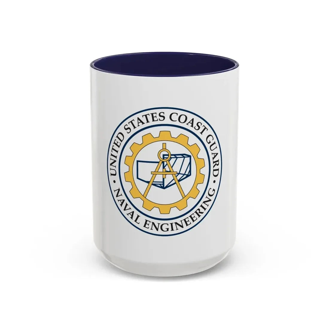 USCG Naval Engineering (U.S. Coast Guard) Accent Coffee Mug 15oz Navy - Go Mug Yourself