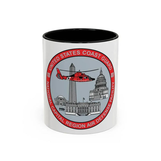 USCG NCR ADF   Nat'l Capital Reg Air Def Fac 2009 (U.S. Coast Guard) Accent Coffee Mug 11oz Black - Go Mug Yourself