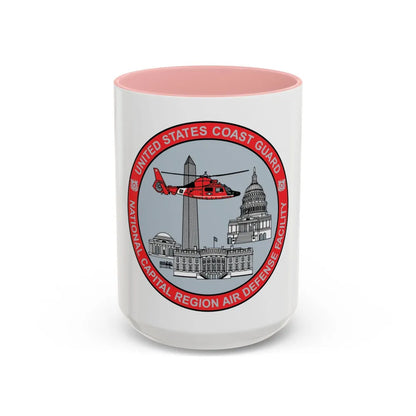 USCG NCR ADF   Nat'l Capital Reg Air Def Fac 2009 (U.S. Coast Guard) Accent Coffee Mug 15oz Pink - Go Mug Yourself
