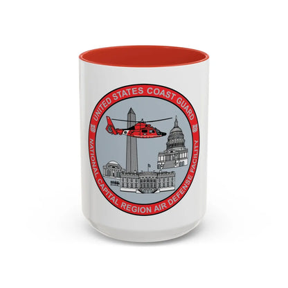 USCG NCR ADF   Nat'l Capital Reg Air Def Fac 2009 (U.S. Coast Guard) Accent Coffee Mug 15oz Red - Go Mug Yourself