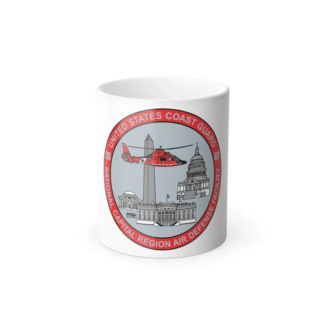 USCG NCR ADF Nat'l Capital Reg Air Def Fac 2009 (U.S. Coast Guard) Color Changing Coffee Mug 11oz - Go Mug Yourself