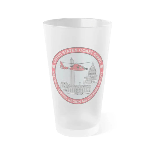 USCG NCR ADF   Nat'l Capital Reg Air Def Fac 2009 (U.S. Coast Guard) Frosted Pint Glass 16oz Default Title - Go Mug Yourself