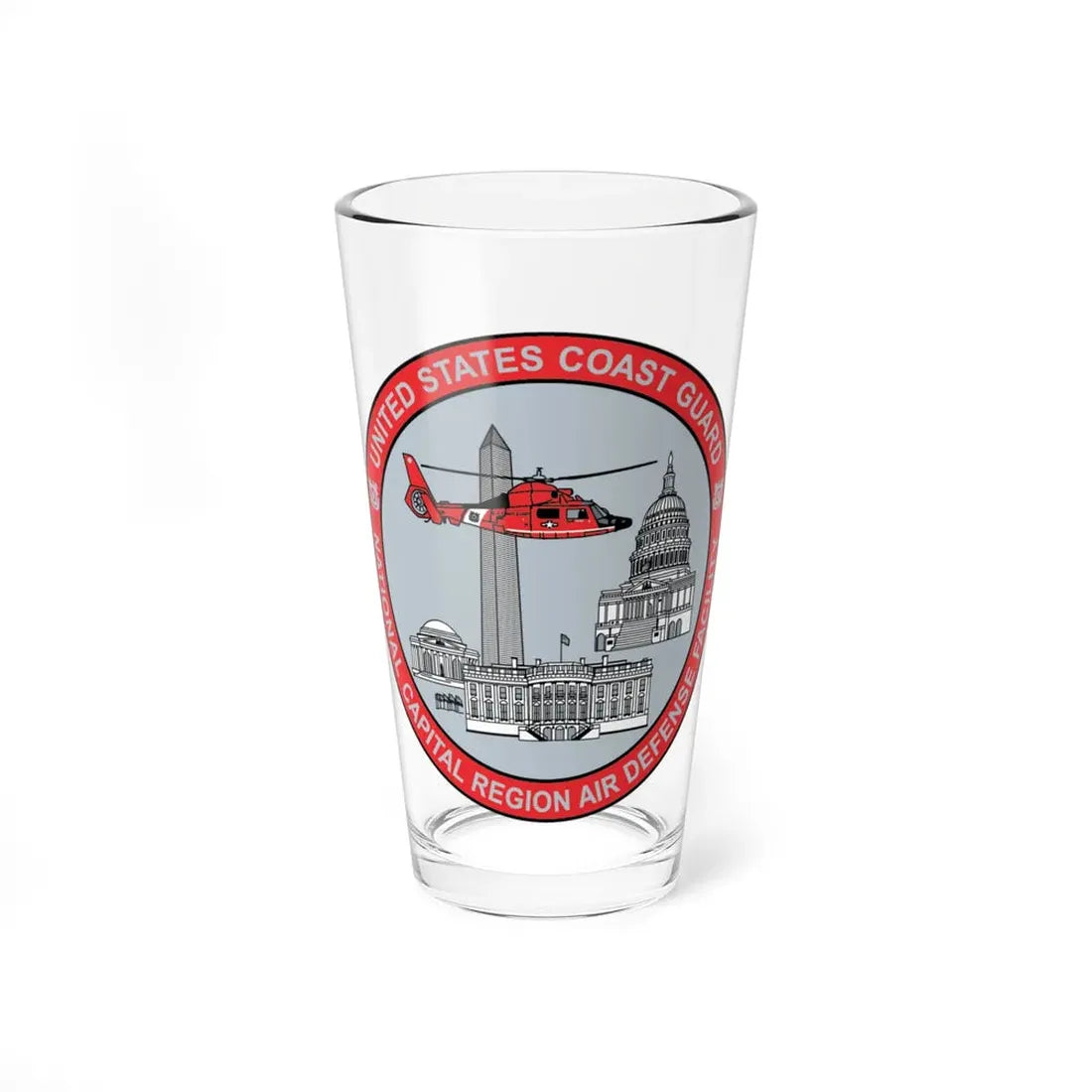 USCG NCR ADF   Nat'l Capital Reg Air Def Fac 2009 (U.S. Coast Guard) Pint Glass 16oz 16oz - Go Mug Yourself