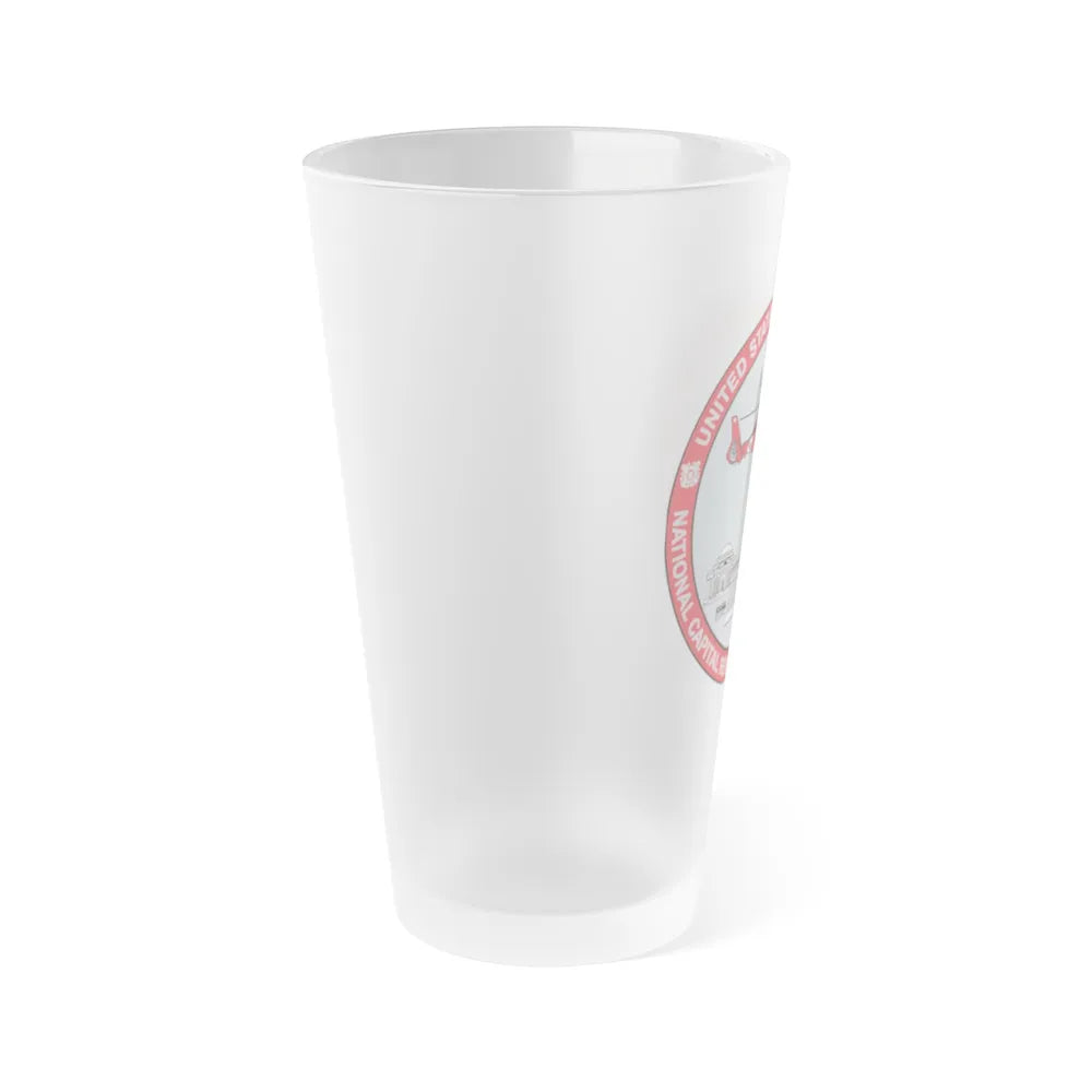 USCG NCR ADF Nat'l Capital Reg Air Def Fac 2009 (U.S. Coast Guard) Frosted Pint Glass 16oz-Go Mug Yourself