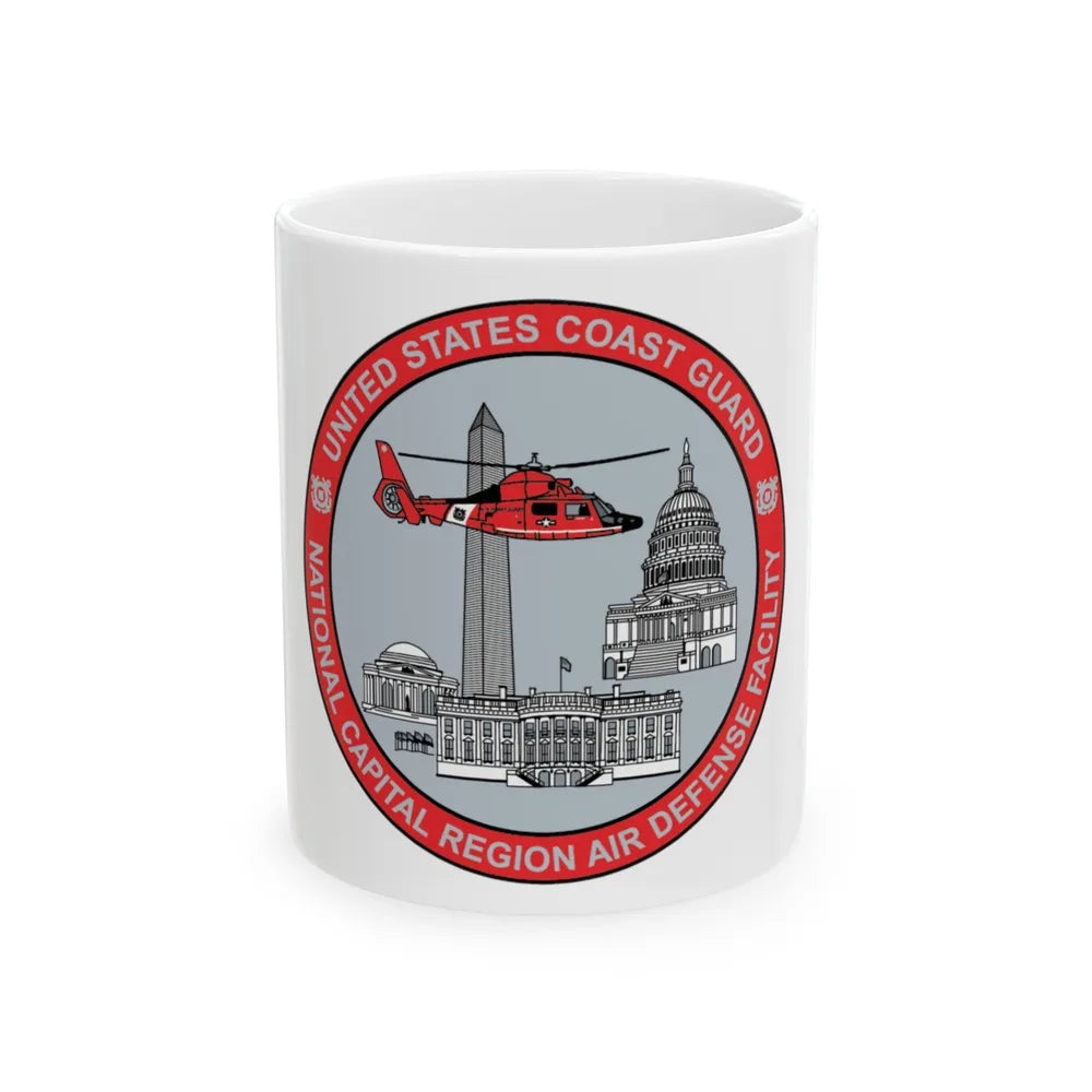 USCG NCR ADF Nat'l Capital Reg Air Def Fac 2009 (U.S. Coast Guard) White Coffee Mug-11oz-Go Mug Yourself