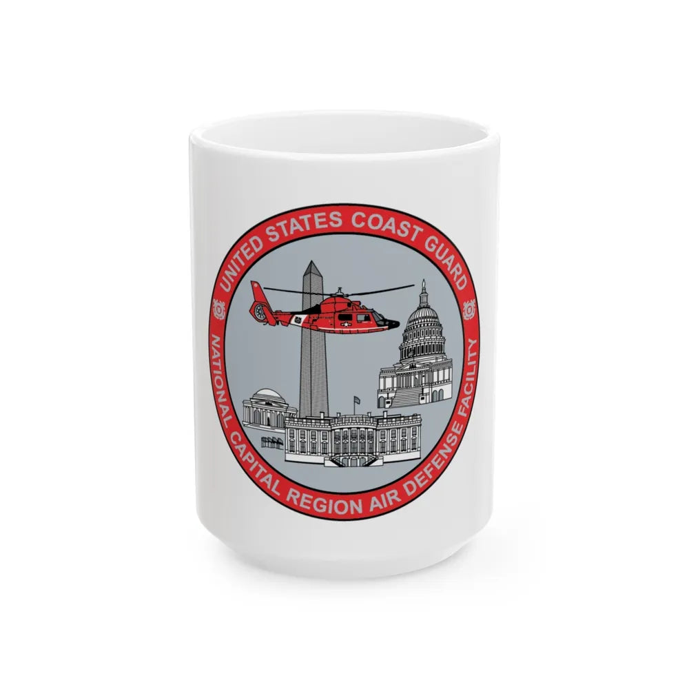 USCG NCR ADF Nat'l Capital Reg Air Def Fac 2009 (U.S. Coast Guard) White Coffee Mug-15oz-Go Mug Yourself