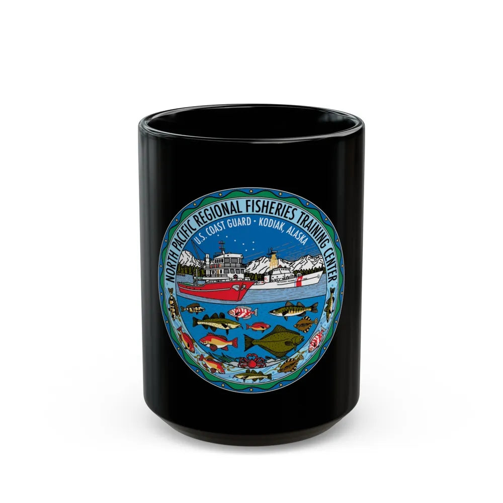 USCG NPRFTC Kodiak Alaska 2005 (U.S. Coast Guard) Black Coffee Mug-15oz-Go Mug Yourself