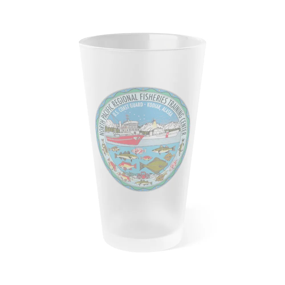 USCG NPRFTC Kodiak Alaska 2005 (U.S. Coast Guard) Frosted Pint Glass 16oz-Go Mug Yourself