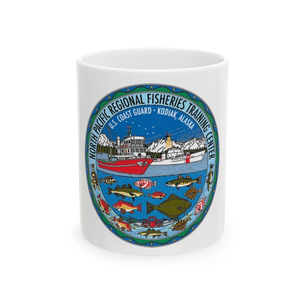 USCG NPRFTC Kodiak Alaska 2005 (U.S. Coast Guard) White Coffee Mug-11oz-Go Mug Yourself