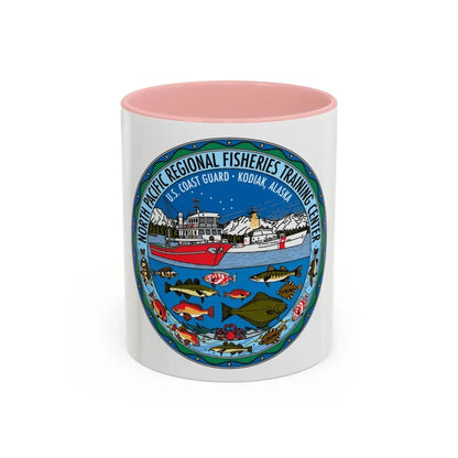 USCG NPRFTC Kodiak Alaska 2005 (U.S. Coast Guard) Accent Coffee Mug 11oz Pink - Go Mug Yourself