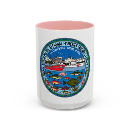 USCG NPRFTC Kodiak Alaska 2005 (U.S. Coast Guard) Accent Coffee Mug 15oz Pink - Go Mug Yourself
