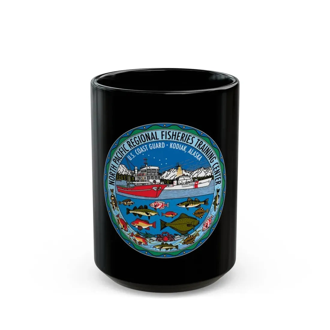 USCG NPRFTC Kodiak Alaska 2005 (U.S. Coast Guard) Black Coffee Mug - Go Mug Yourself
