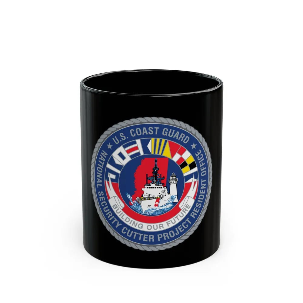 USCG NSCPRO (U.S. Coast Guard) Black Coffee Mug-11oz-Go Mug Yourself