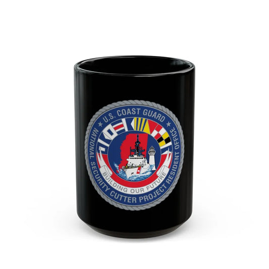 USCG NSCPRO (U.S. Coast Guard) Black Coffee Mug-15oz-Go Mug Yourself