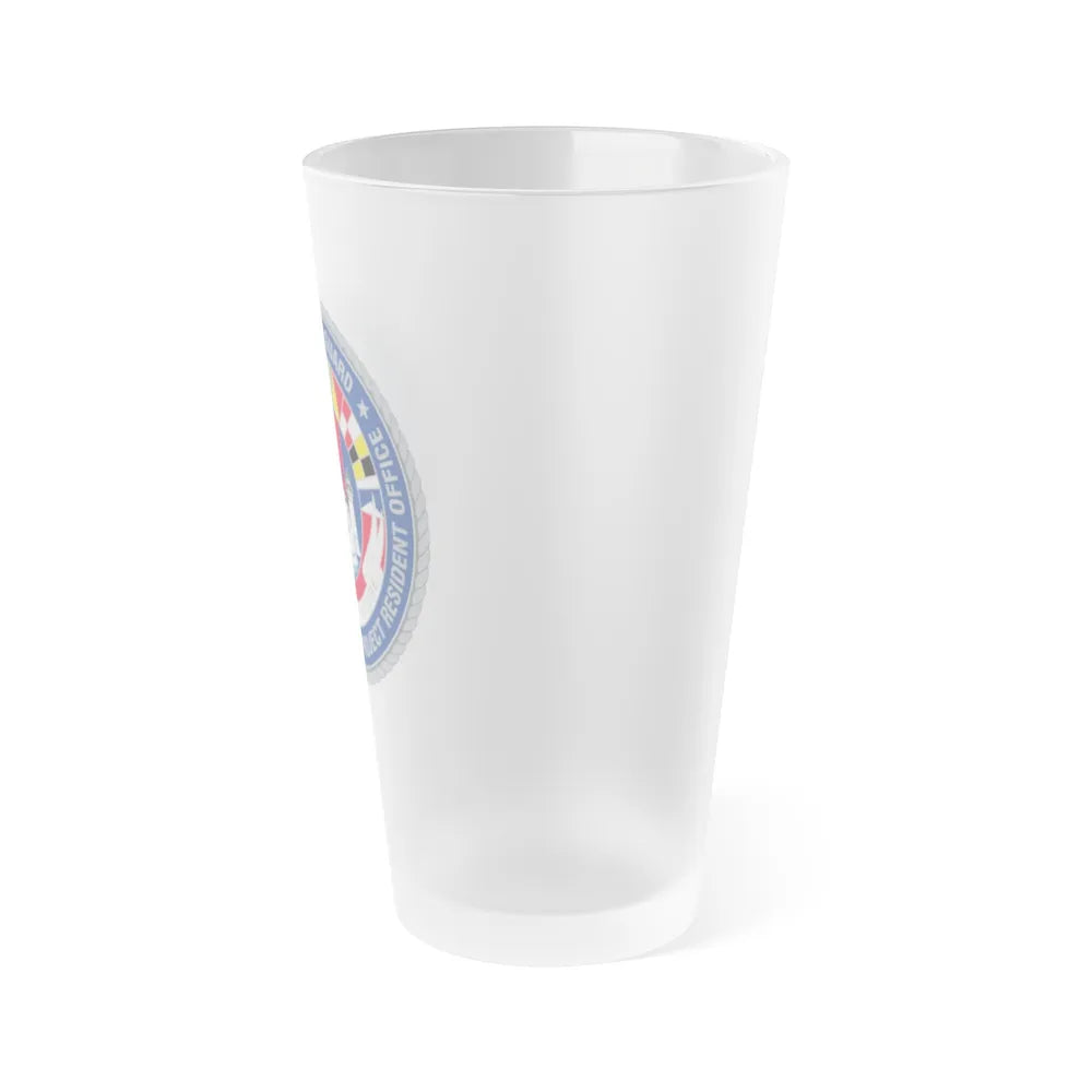 USCG NSCPRO (U.S. Coast Guard) Frosted Pint Glass 16oz-Go Mug Yourself