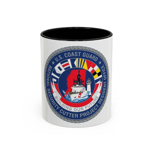 USCG NSCPRO (U.S. Coast Guard) Accent Coffee Mug 11oz Black - Go Mug Yourself