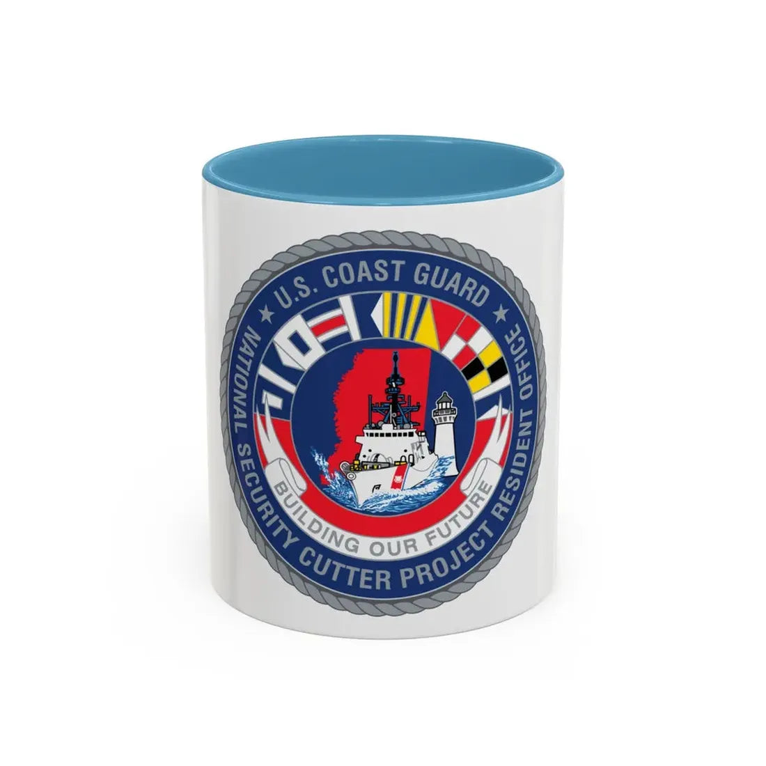 USCG NSCPRO (U.S. Coast Guard) Accent Coffee Mug 11oz Light Blue - Go Mug Yourself