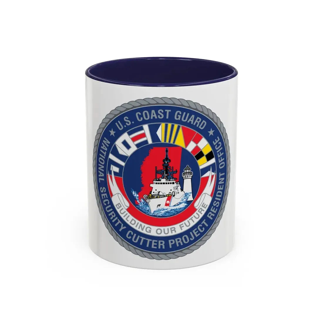 USCG NSCPRO (U.S. Coast Guard) Accent Coffee Mug 11oz Navy - Go Mug Yourself