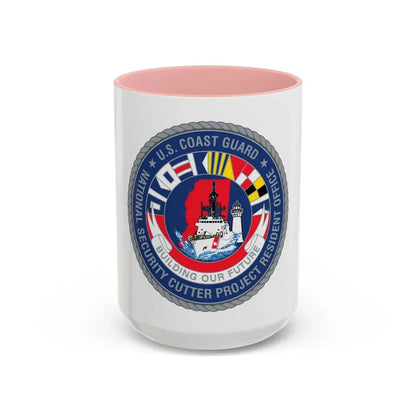 USCG NSCPRO (U.S. Coast Guard) Accent Coffee Mug 15oz Pink - Go Mug Yourself
