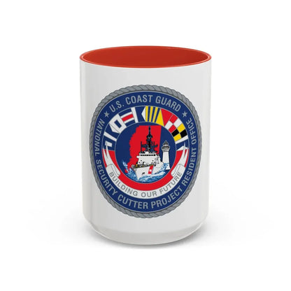 USCG NSCPRO (U.S. Coast Guard) Accent Coffee Mug 15oz Red - Go Mug Yourself