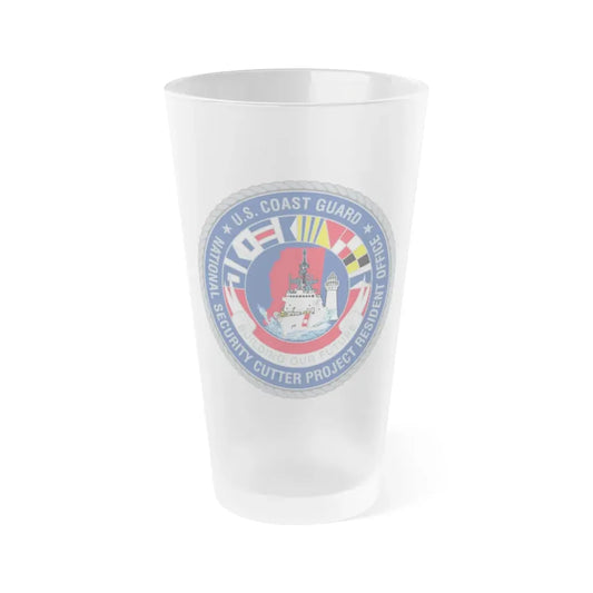 USCG NSCPRO (U.S. Coast Guard) Frosted Pint Glass 16oz Default Title - Go Mug Yourself