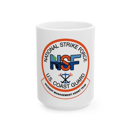 USCG NSF Incident Management Assist Team (U.S. Coast Guard) White Coffee Mug-15oz-Go Mug Yourself