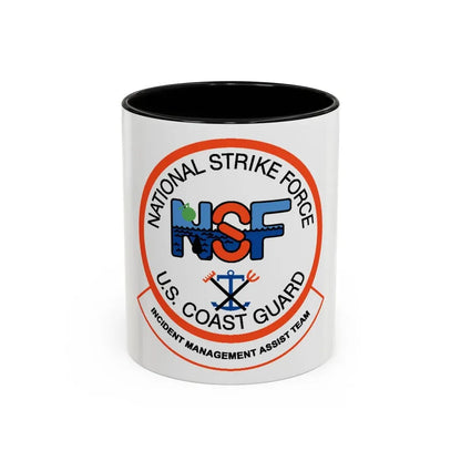 USCG NSF Incident Management Assist Team (U.S. Coast Guard) Accent Coffee Mug 11oz Black - Go Mug Yourself